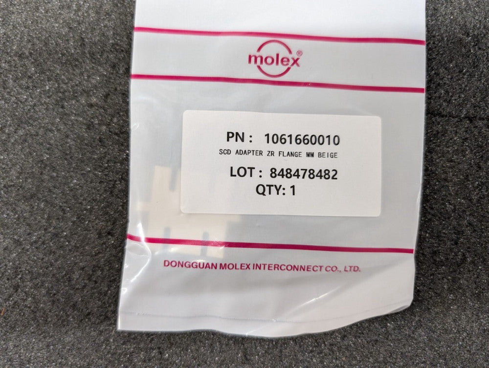 New, Molex, 106166-0010, CONN COUPLER RCPT SC-SC DUPLEX
