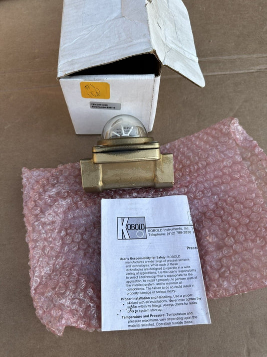 New Kobold DKF-3125 Paddlewheel Flow Indicator 1" NPT  - Unused