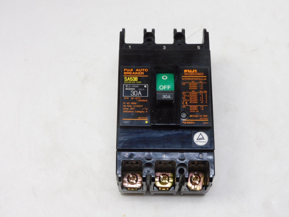 FUJI SA53B BB3BSB-030 AUTO BREAKER 30A