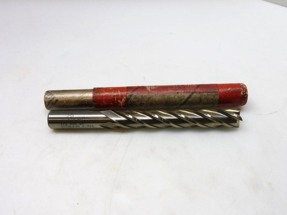 BRUBAKER 1/2" HSS 2K ACCULEAD 2.721 80631 END MILL FLUTE