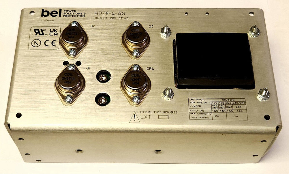 BEL POWER ONE HD28 4 AG Power Supply Input 100-120 220-240 VAC Output 28 VDC