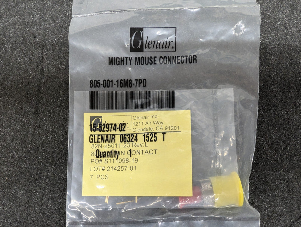 New, Glenair, 805-001-16M8-7PD, Triple-Start Mighty Mouse Circul