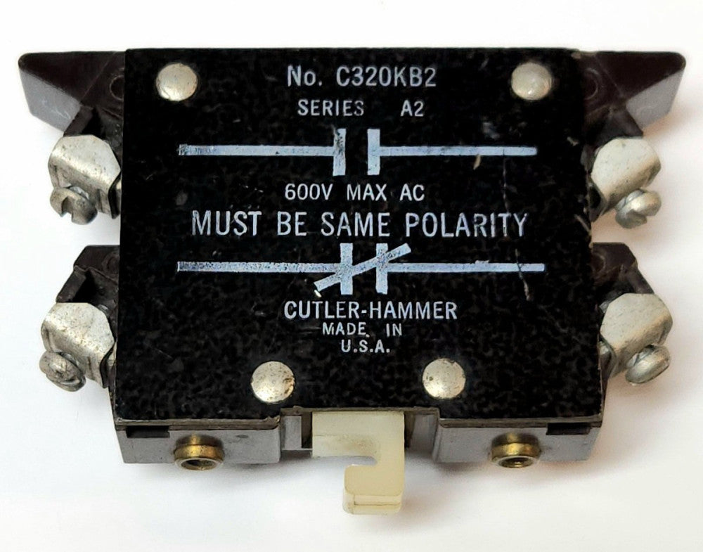 EATON CUTLER HAMMER C320KB2 NO NC Auxiliary Contact