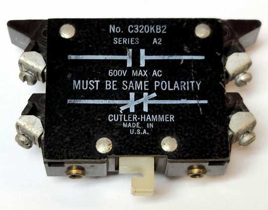 EATON CUTLER HAMMER C320KB2 NO NC Auxiliary Contact