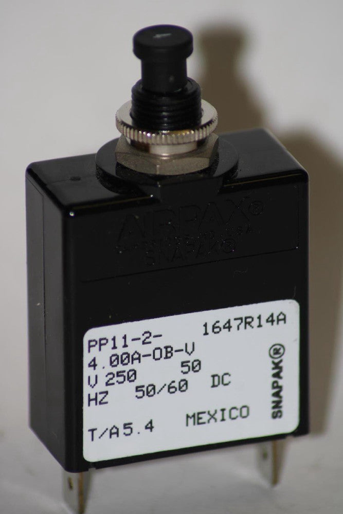 AIRPAX PP11-2-4.00A-OB-V Hydraulic Magnetic Circuit Protector 4A 250V NEW