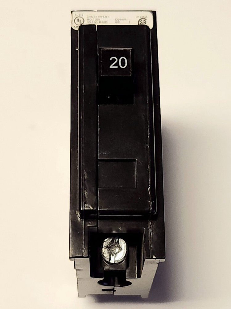 EATON CUTLER HAMMER QBHW1020 Single Pole 20 AMP Type BA 22 KAIC Circuit Breaker