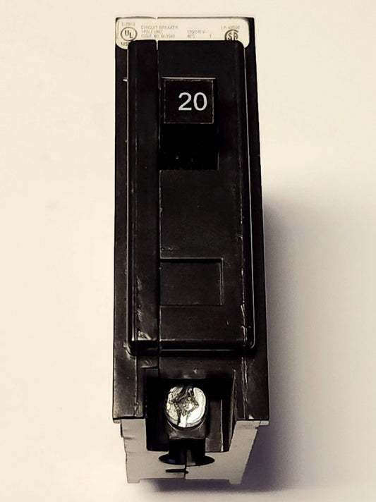 EATON CUTLER HAMMER QBHW1020 Single Pole 20 AMP Type BA 22 KAIC Circuit Breaker