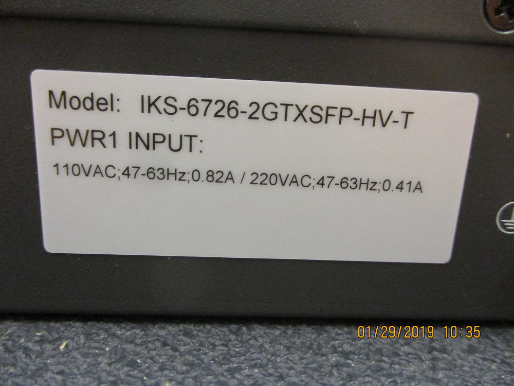 IKS-6726 Moxa 2 10/100/1000BaseT(X) or 100/1000BaseSFP combo ports BRAND NEW!