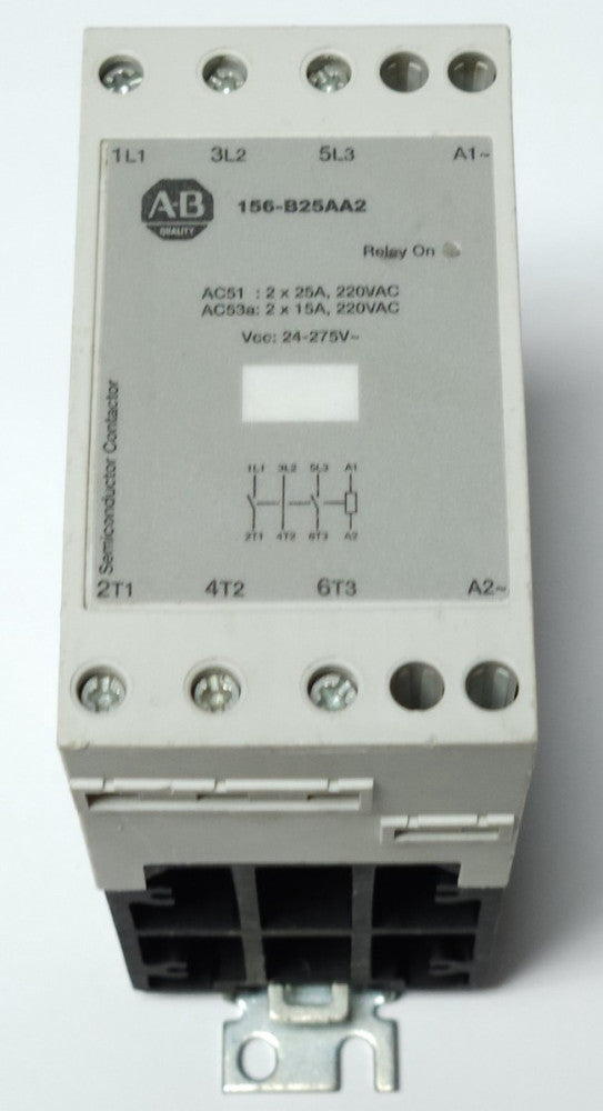 ALLEN BRADLEY 156 B25AA2 Semiconductor Contactor 2 Phase 25 AMP 220 VAC