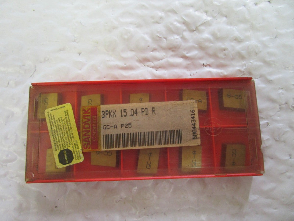 Lot Of 10 Sandvik GC-A Carbide Inserts BPKX 15 04 PD R