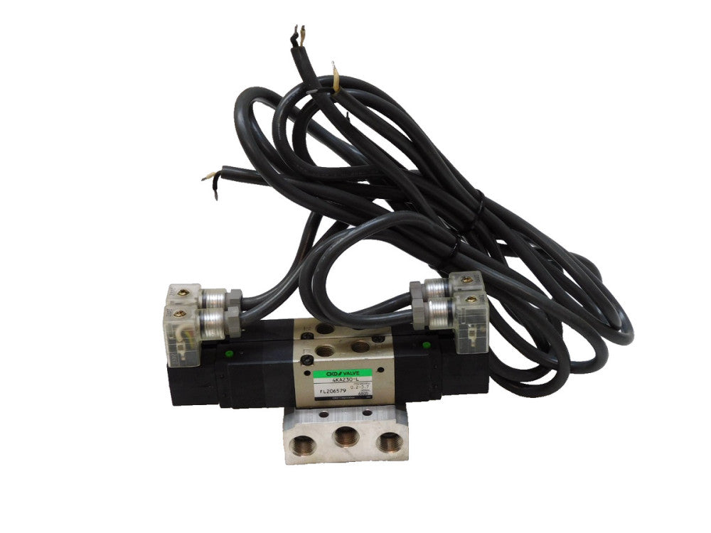 CKD 4KA230-L Solenoid Valve 24VDC 0.2-0.7MPa Lot Of 2