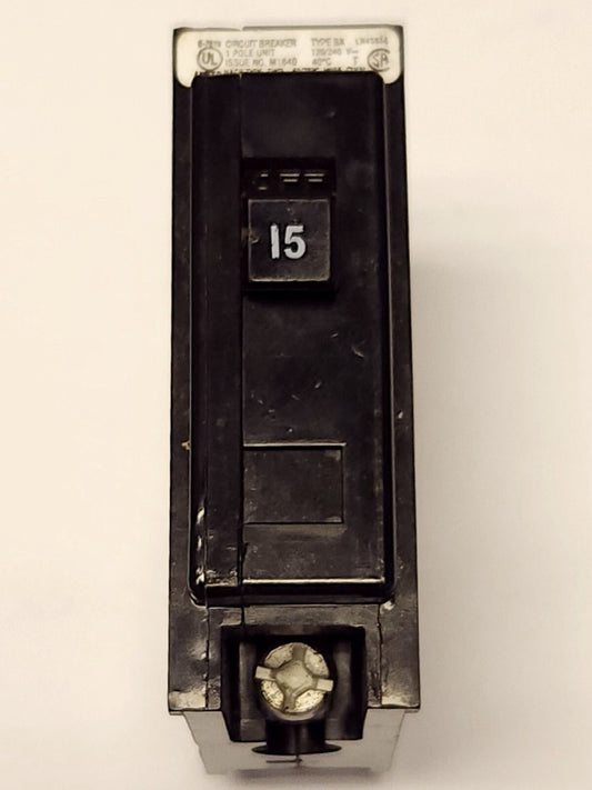EATON CUTLER HAMMER BAB1015 Single Pole 15 AMP Type BA Bolt In Circuit Breaker