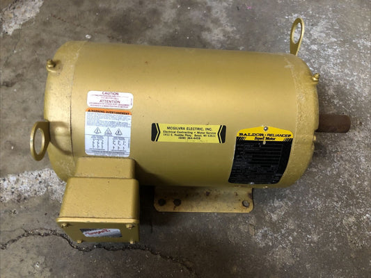 BALDOR 5 HP 3 PHASE SUPER E MOTOR / EM3218T 230/460 VOLT  1750 RPM
