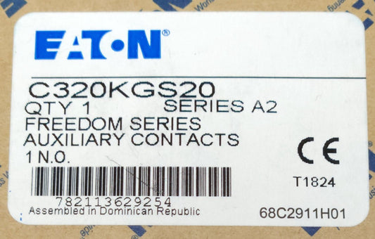 EATON CUTLER HAMMER C320KGS20 Freedom Series Auxiliary Contact 1 NO