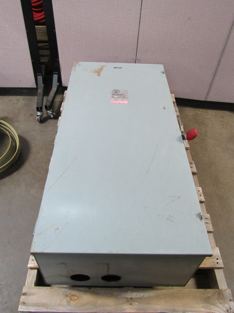 WESTINGHOUSE HEAVY DUTY FUSIBLE SAFETY SWITCH HF366 600 A AMP 3P 240/480/600V