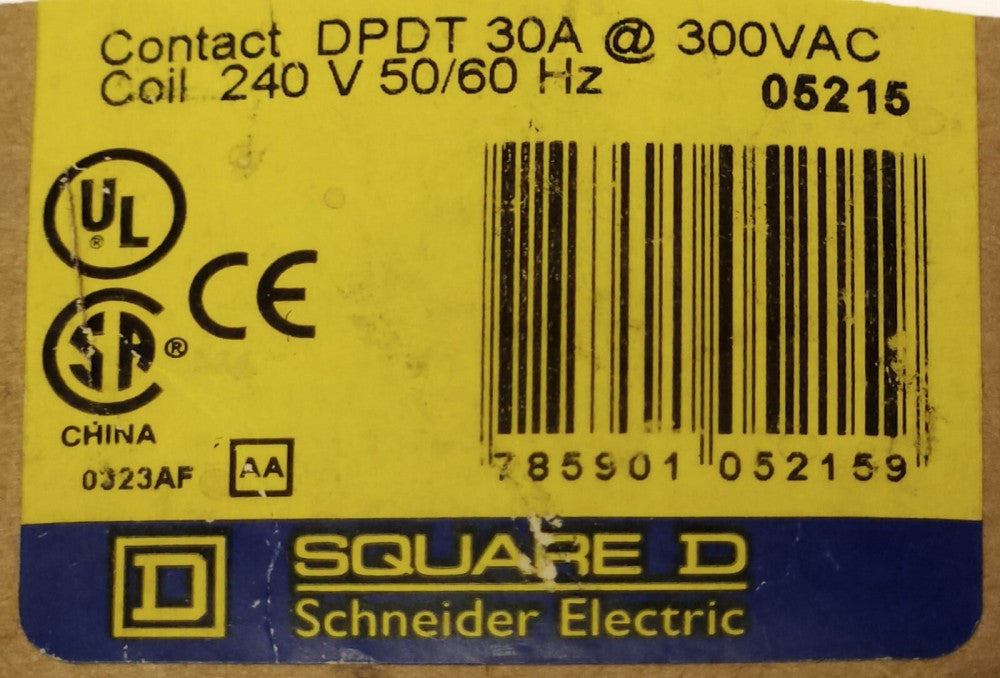 SQUARE D 350-54 8501 CO-1 CO-2 Power Relay Coil 240 VAC
