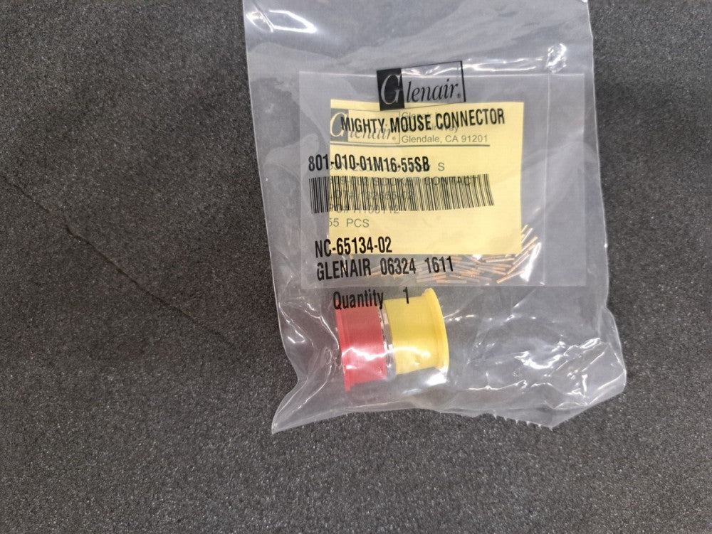 New, Glenair, 801-010-01M16-55SB, CONN RCPT FMALE 55POS CRIMP