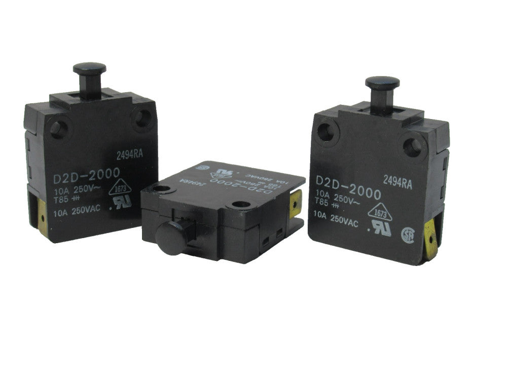 Omron D2D-2000 , D2D2000 10A 250V Switch (New - Lot of 3)