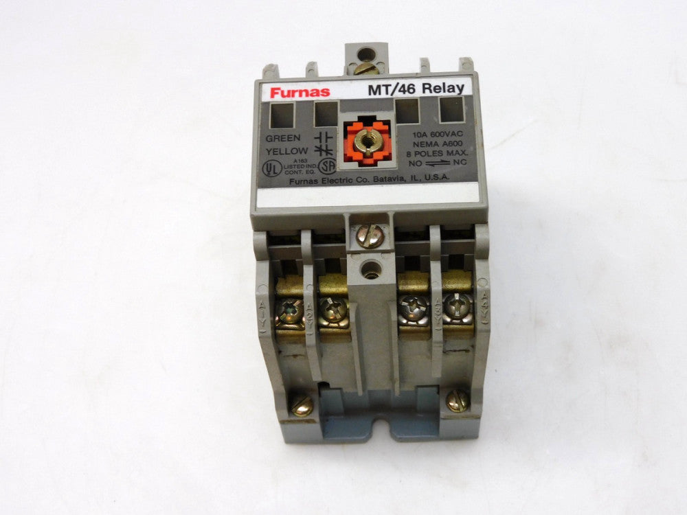FURNAS 46MT40 MACHINE TOOL RELAY 600V 10A 120V 50/60HZ COIL MT/46