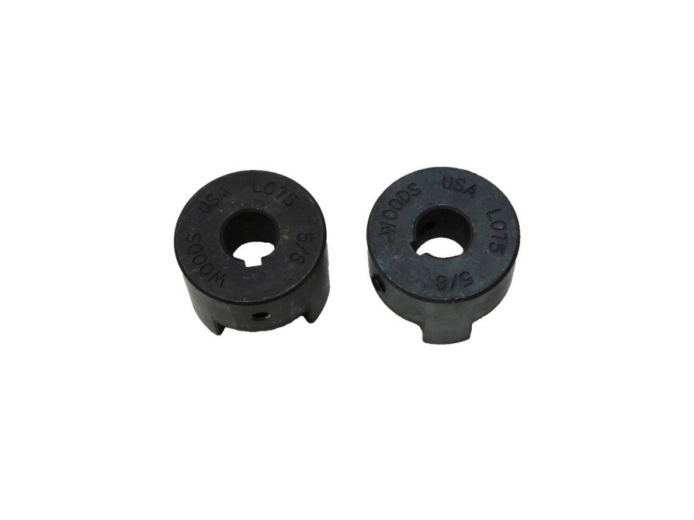 TB Woods  L-075 5/8 3-Jaw Coupling Hub .625" 5/8" ID 3/16" KW Lot of 2