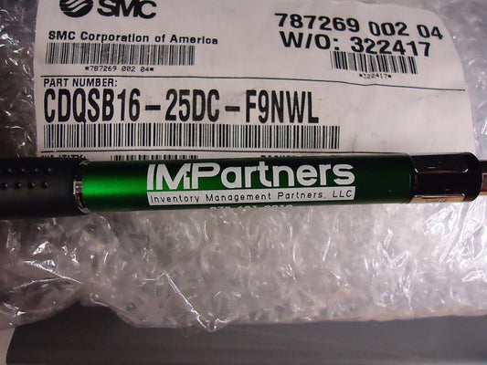 SMC CDQSB16-25DC-F9NWL Compact Cylinder. Brand New!