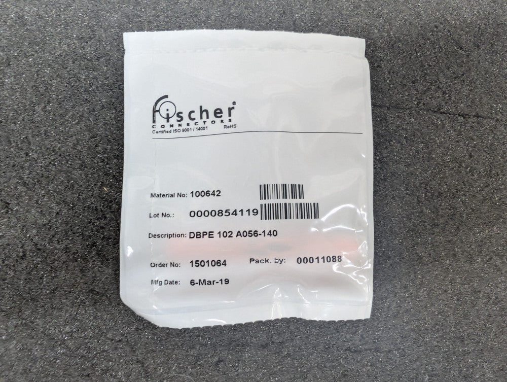 New, Fischer Connectors, DBPE 102 A056-140, PANEL MOUNTED REAR RECEPTACLE