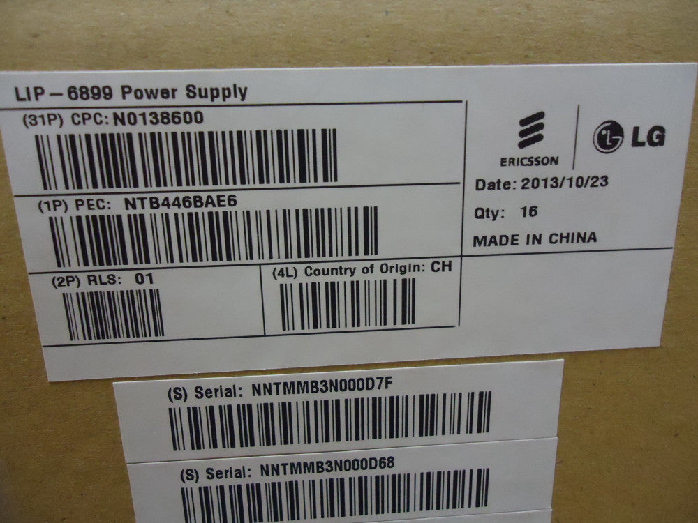 NTB446BAE6 LG ERICSSON POWER SUPPLY 6899 - POWER ADAPTER SERIES BRAND NEW!