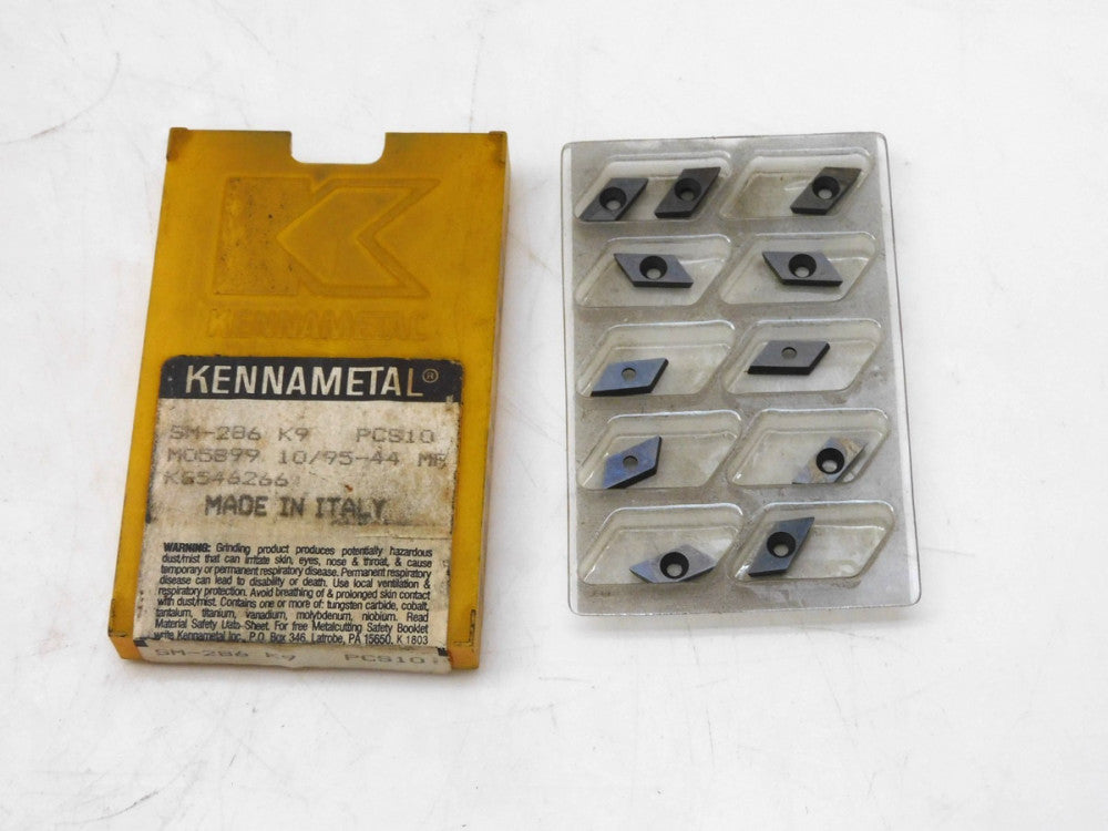 LOT OF 11 KENNAMETAL SM-286 CARBIDE INSERTS