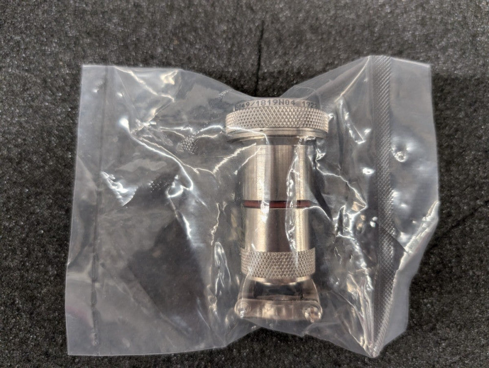 New, Amphenol, M85049/1819N04, BACKSHELL ENVRN EMI/RFI STRT NICKEL SIZE 19