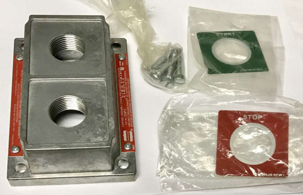 CROUSE HINDS DSP2 DSP-2 Two Device Control Station Enclosure Cover START STOP