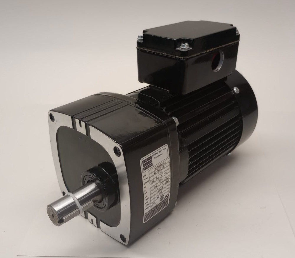 Bodine 42R5BFCI-E2 Used Gearmotor 1ph 1/6hp 115V 60hz 68Lb-In ratio 15:1 115rpm