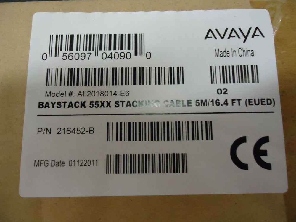AL2018014-E6 AVAYA 55xx STACKING CABLE 5M/16.4FT BRAND NEW!
