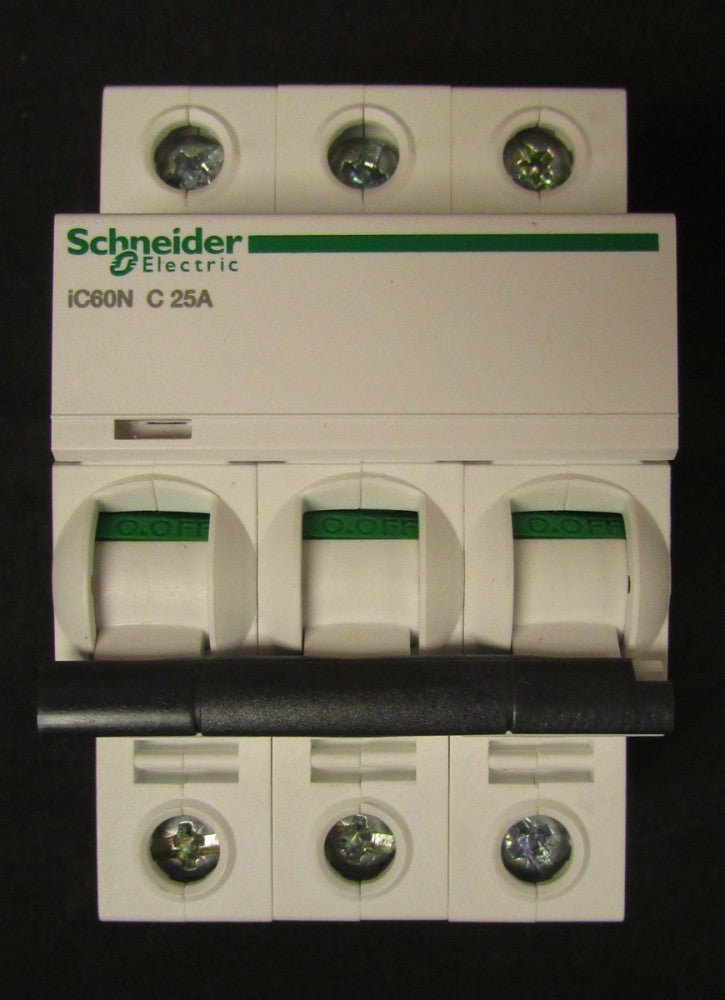 SCHNEIDER ELECTRIC A9F74325 3 Pole 25 Amp 400V Acti9 IC60N Circuit Breaker