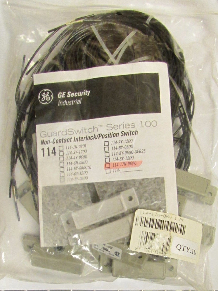 GE SENTROL 114 17N 06 (V) Series 100 Interlock Guard Switch 114-17N-06 V