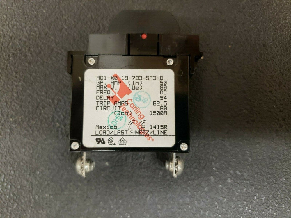 NEW, Carling Technologies, AO1-X0-19-733-5F3-D, A-Series Circuit Breaker