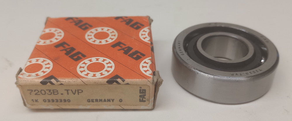 FAG 7203B-TVP Angular Contact Ball Bearing 17mm ID X 40mm OD X 12mm W 7203-B-TVP