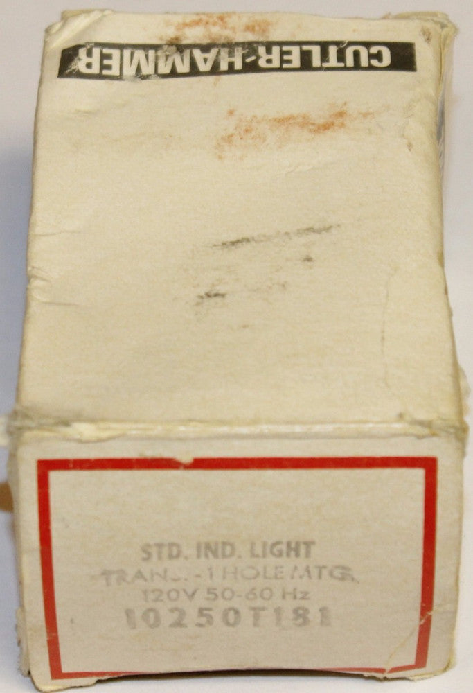 EATON CUTLER HAMMER Standard Indicating Light 120V  10250T 181