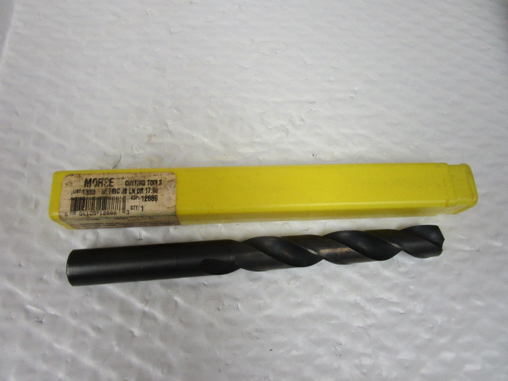 NEW MORSE 17mm METRIC JOBBER LENGTH DRILL BIT 12888 SER 1333