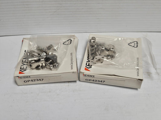 NEW LOT OF 2 SETS KEYENCE STANDARD MOUNTING BRACKET OP42347