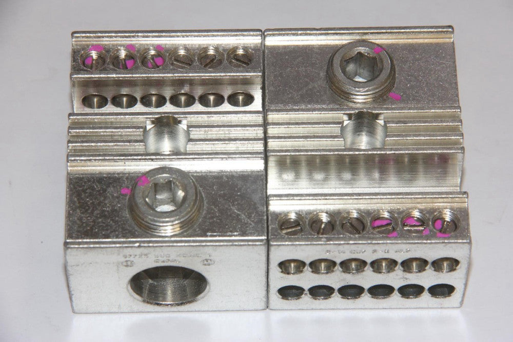 2X MARATHON 97725 600VAC Single Pole Multiple Load Power Distribution Blocks