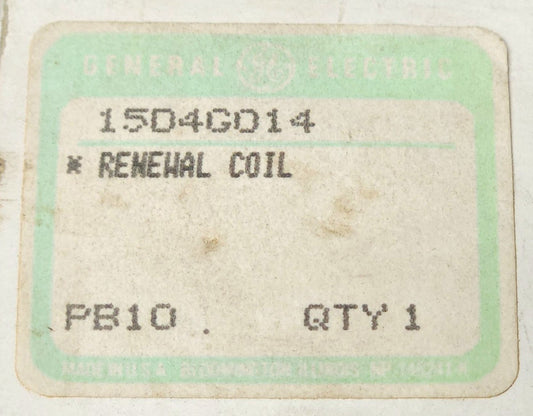 GENERAL ELECTRIC 15D4G014 Renewal Coil 115 VAC