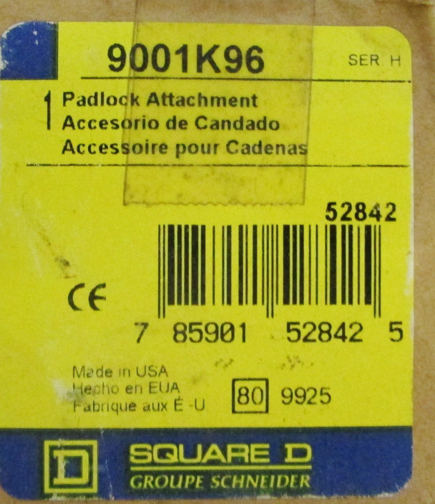 SQUARE D 9001 K96 PushButton Padlock Attachment