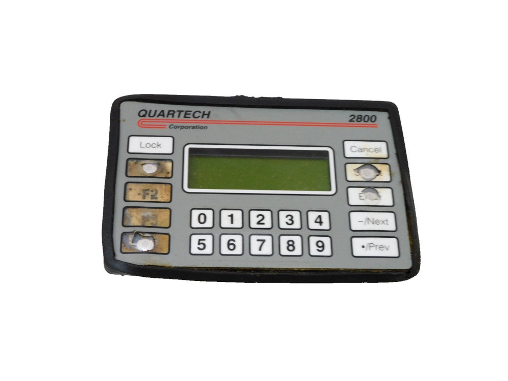 Quartech 2800 Operator Interface