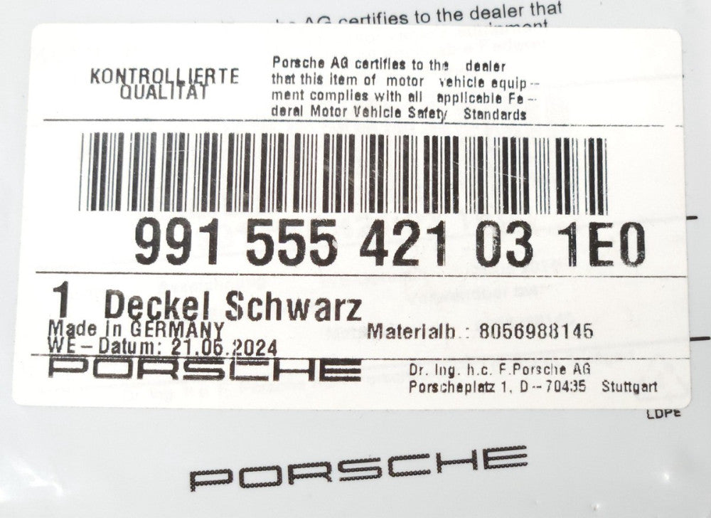 PORSCHE 991 555 421 03 1E0 Genuine OEM 911 991 718 CAYMAN BOXSTER Fuse Box Cover