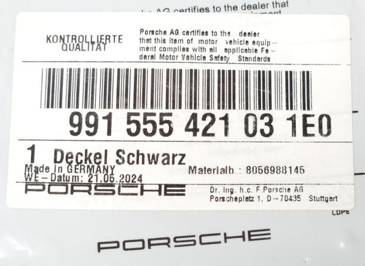 PORSCHE 991 555 421 03 1E0 Genuine OEM 911 991 718 CAYMAN BOXSTER Fuse Box Cover