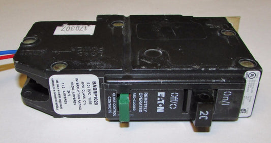 EATON CUTLER HAMMER BABRP1020 BABRP 20 AMP Remotely Operated Circuit Breaker