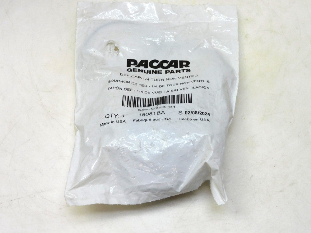 Paccar 16081BA Def Cap & Fuel Adapter Kit 908-0223-01 1/4 Turn Non-Vented