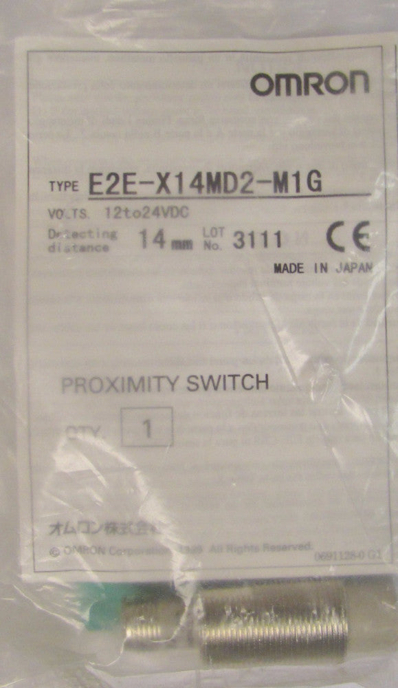 OMRON Proximity Sensor Switch 12-24 VDC E2E X14MD2 M1G