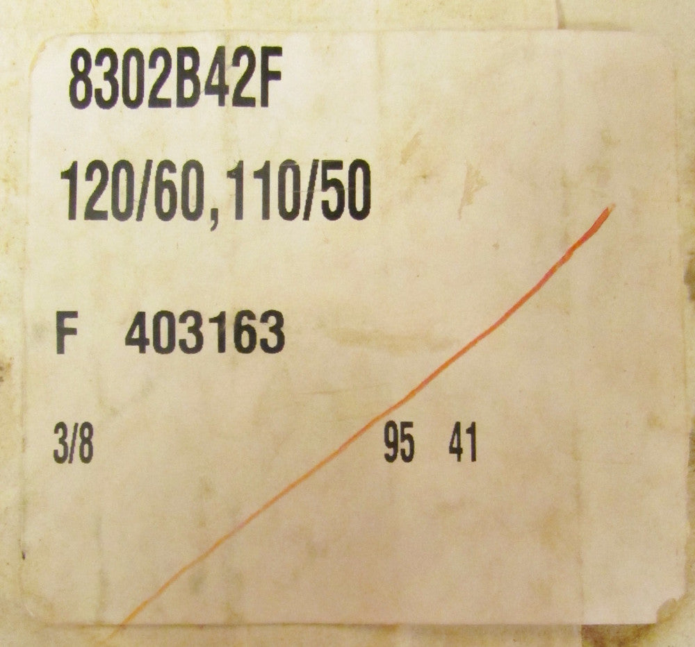 ASCO 8302B42F 110/120V 75 PSI 3/8 Red Hat Solenoid Valve