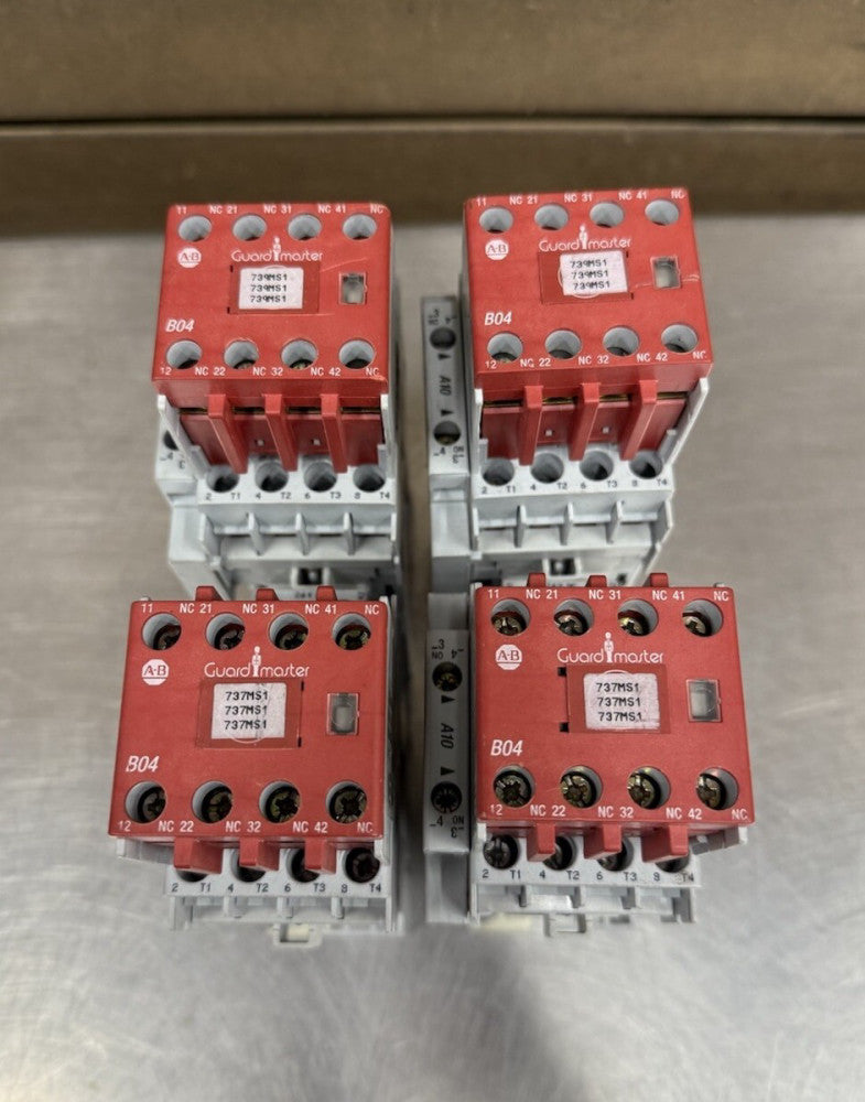 Lot of 4 - Allen Bradley 100S-C23ZJ404C SER. C Safety Contactor - USED